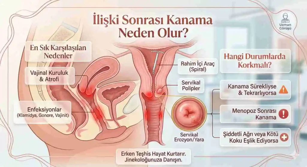 ilişki sonrası kanama